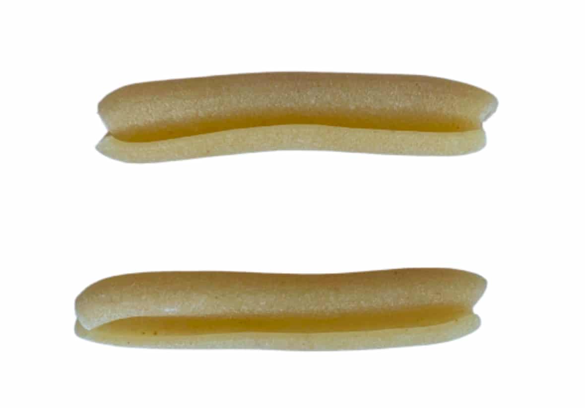 Sourdough casarecce pasta by VEDE, bronze-extruded and frozen fresh for chefs, caterers, and foodservice kitchens.