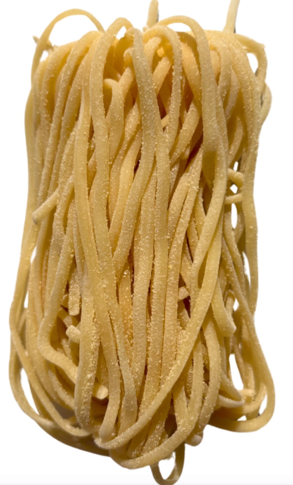 Sourdough linguine by VEDE Pasta, bronze-extruded and frozen fresh for chefs and commercial kitchens.